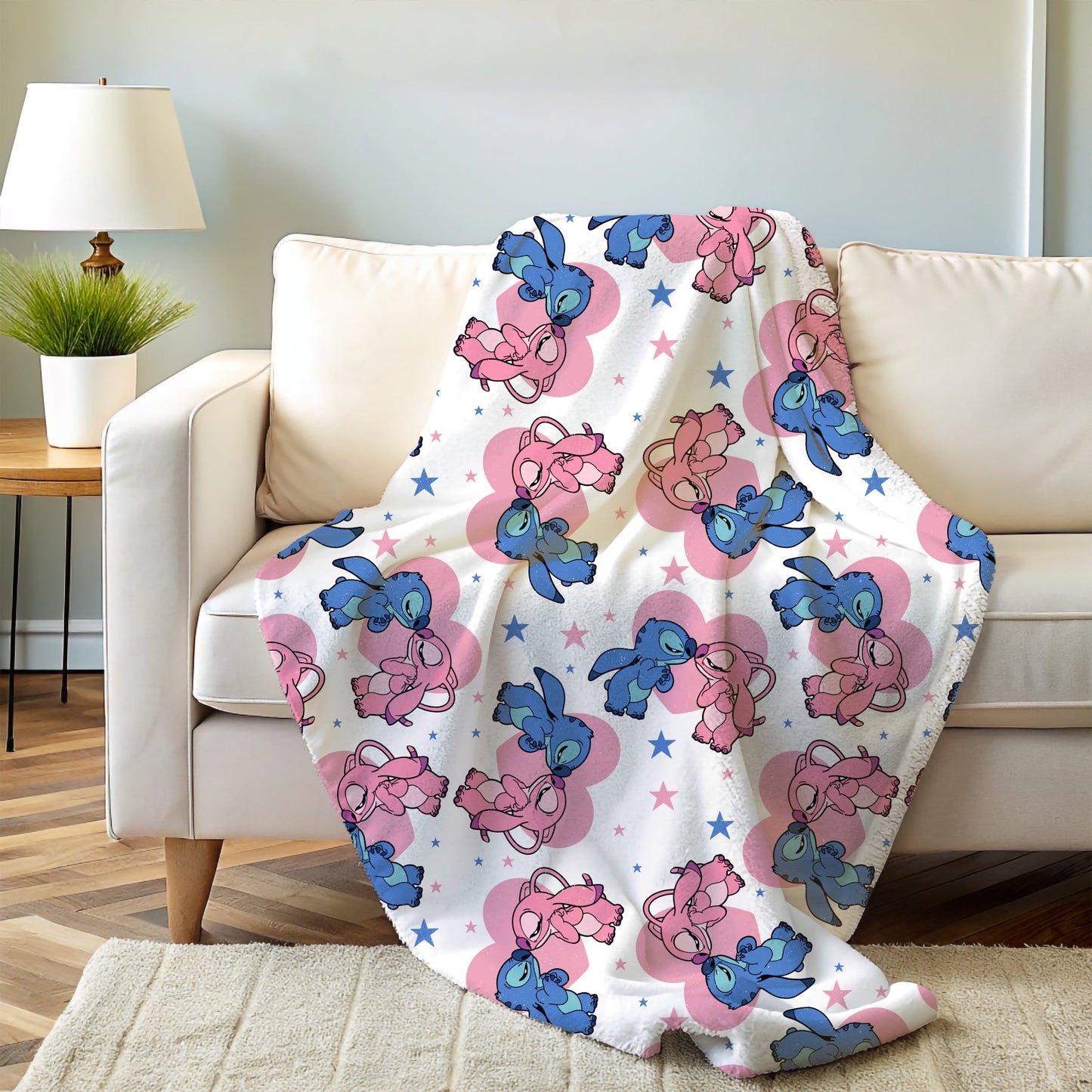 Stitch and Angel Blanket
