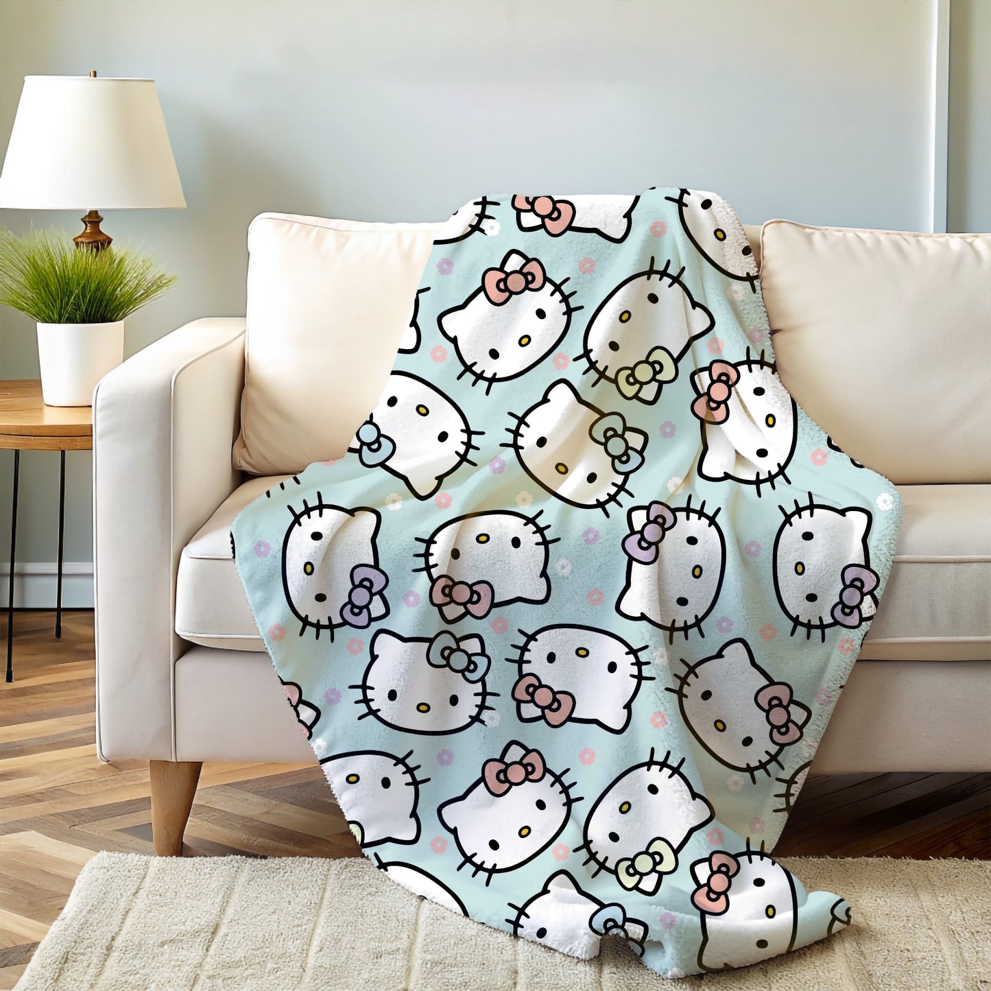 Hello Kitty Mint Blanket