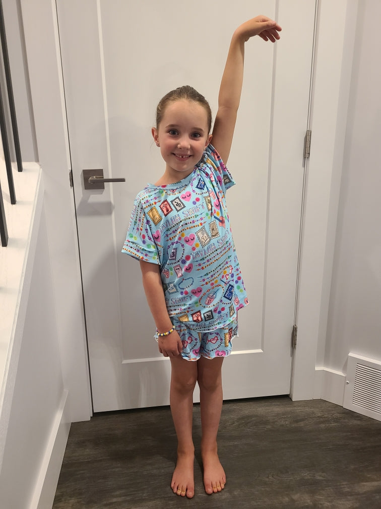 Ladies Taylor Swift Blue Pj Sets